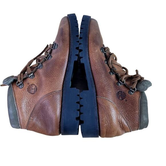 Timberland Boots Women’s 6.5 M Brown Hiking Genuine Leather Made In Italy Vtg - Picture 9 of 10